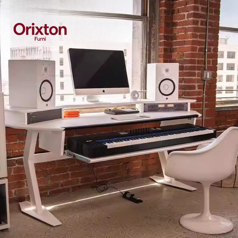 Mix Audio Music - Solid Wood Minimalist Music Production Desk