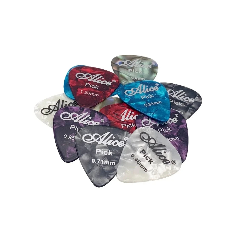 Electric Guitar Pick Pack - Alice Guitar Picks 6pcs Celluloid Mediator
