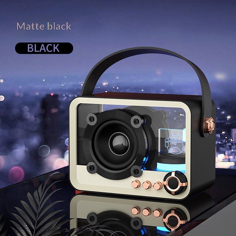 Audio Music Equalizer - Transparent Wireless Speaker Mecha Bluetooth Portable