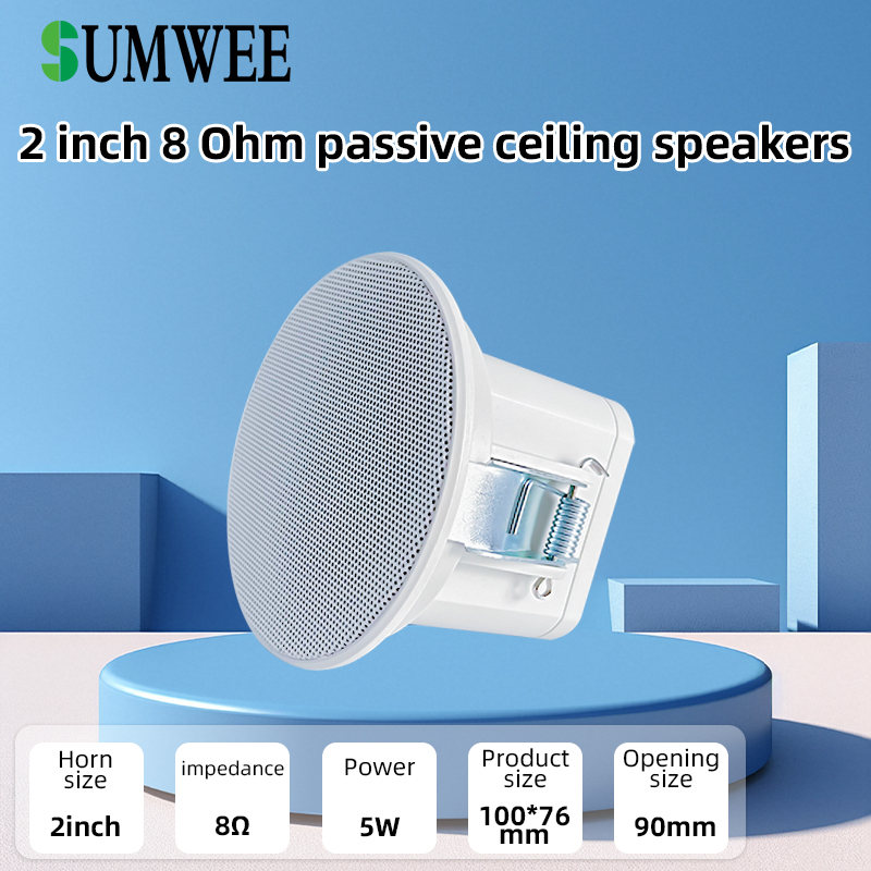Audio Music Background Free - 2Inch Mini 8 Ohm Ceiling Speaker