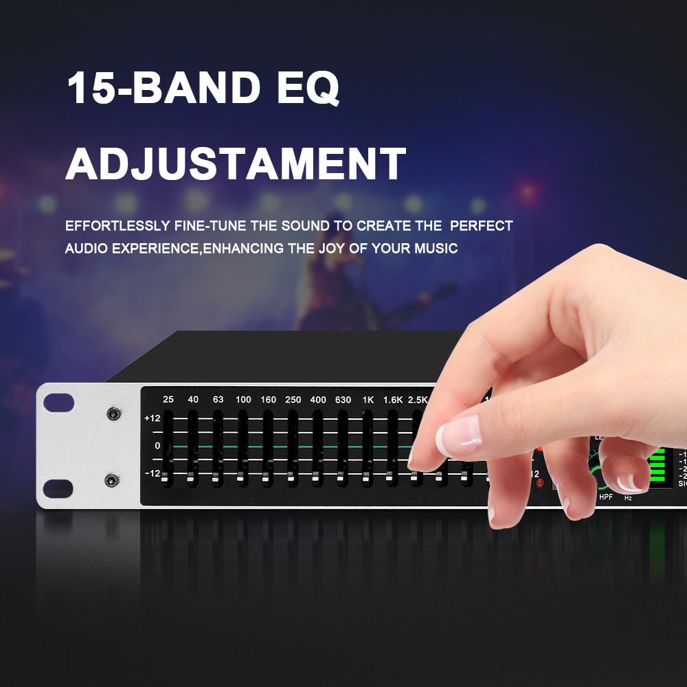 Eq215 Dual 15-Band Graphic Equ - Audio Music Equalizer 评论和价格