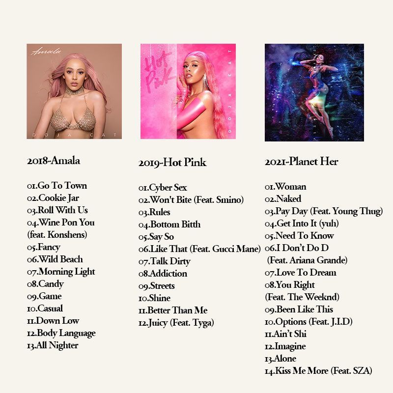 Doja Cat 6CD Music Album Colle - Audio Music Of 评论和价格