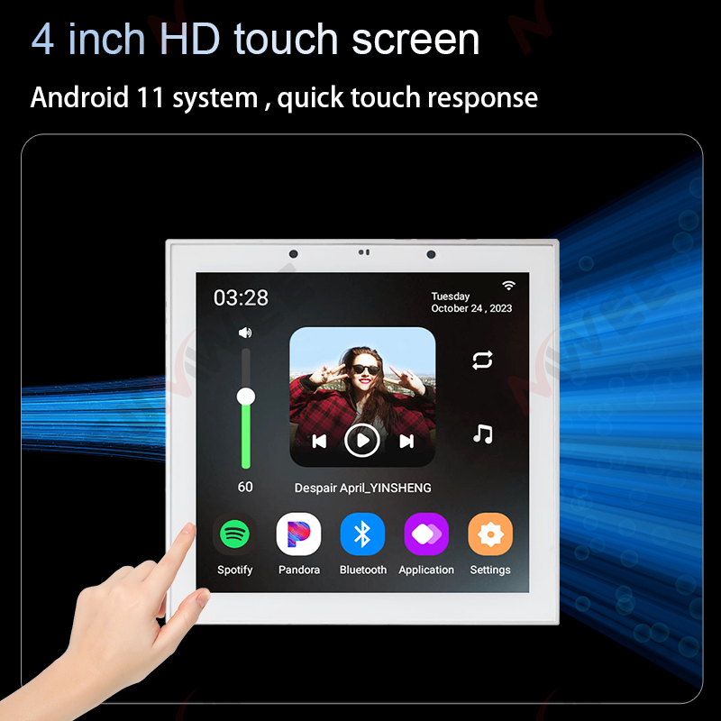 4 Inch Android 11 Tuya Smart H - Audio Music Background Free 评论和价格