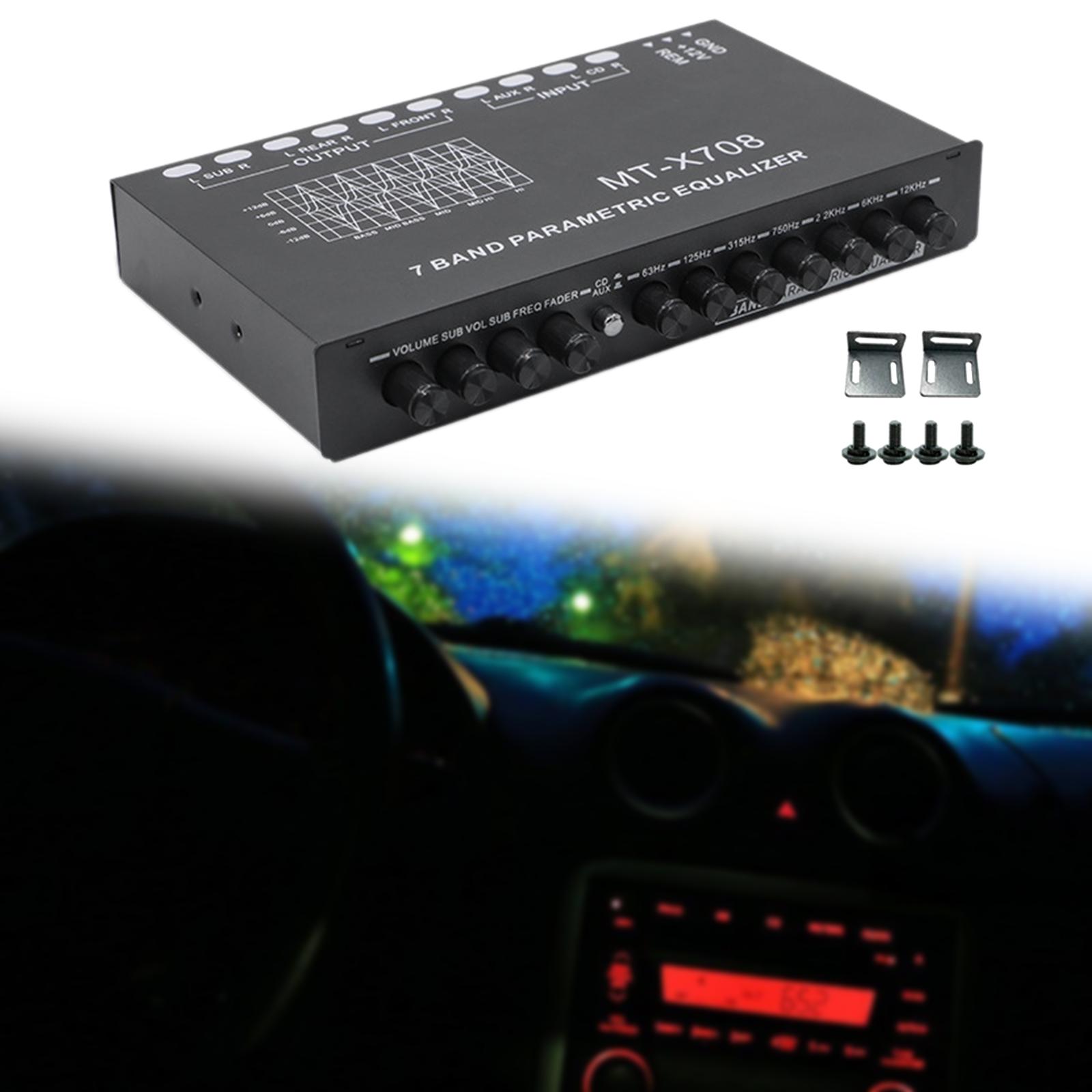 7 Band EQ Equalizer DC 12V Sub - Audio Music Equalizer 评论和价格