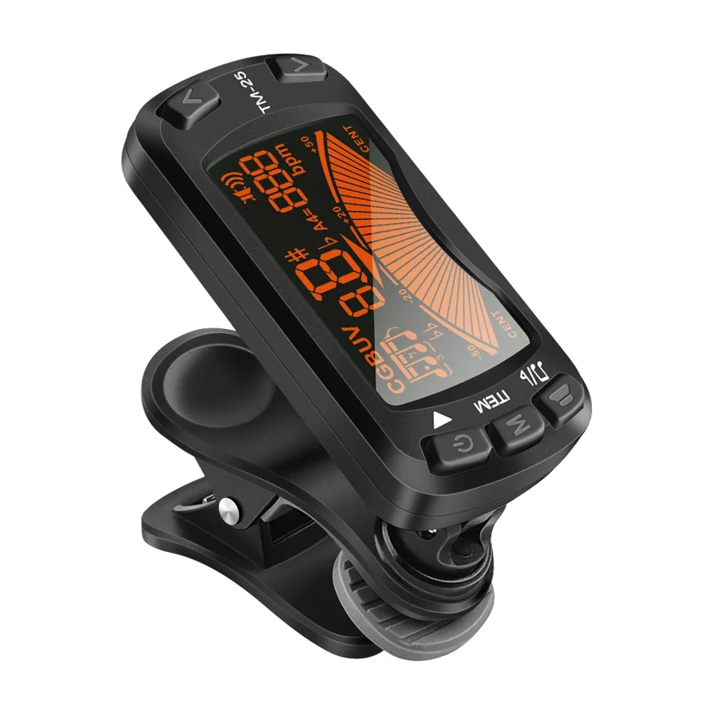 Compact 3-In-1 Tuner for Trave - Guitar Tuner Clip 评论和价格