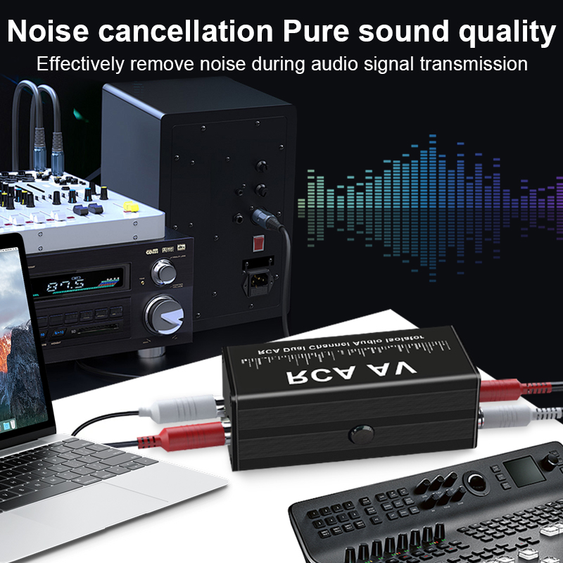 Portable 2 Channels RCA Ground - Audio Music Of 评论和价格
