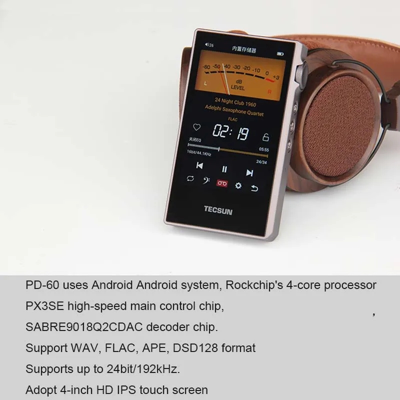 Tecsun PD-60 4 inch IPS touch  - Audio Music Equalizer 评论和价格