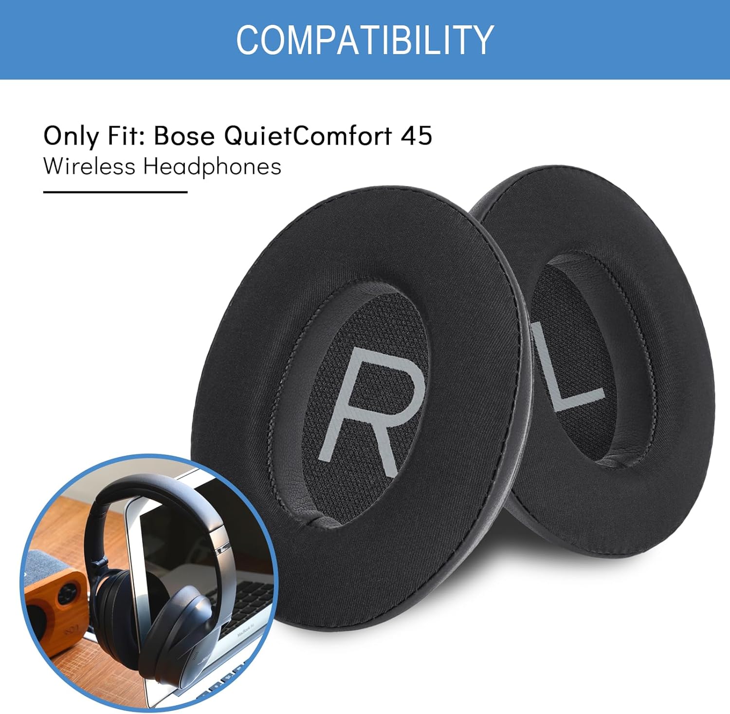 Cooling Gel Replacement Earpad - Bose Headphone Qc45 评论和价格