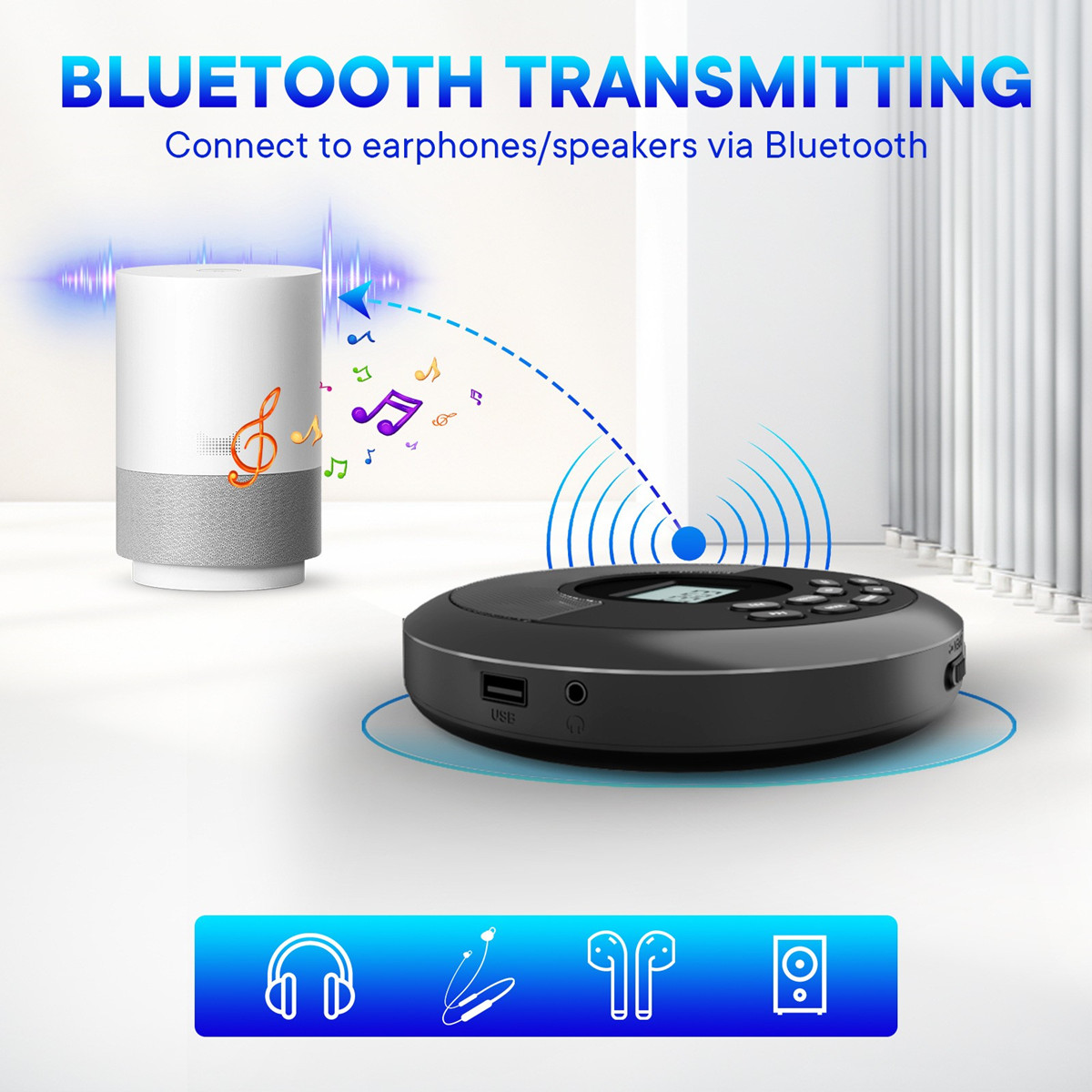 Portable CD Disc Machine MP3 U - Audio Music Mp3 Song 评论和价格