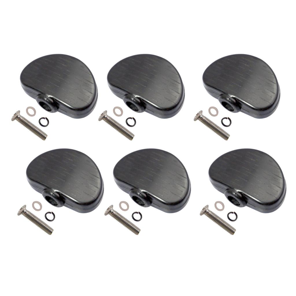 6 Pcs Black Guitar Tuning Pegs - Guitar Tuner Clip 评论和价格