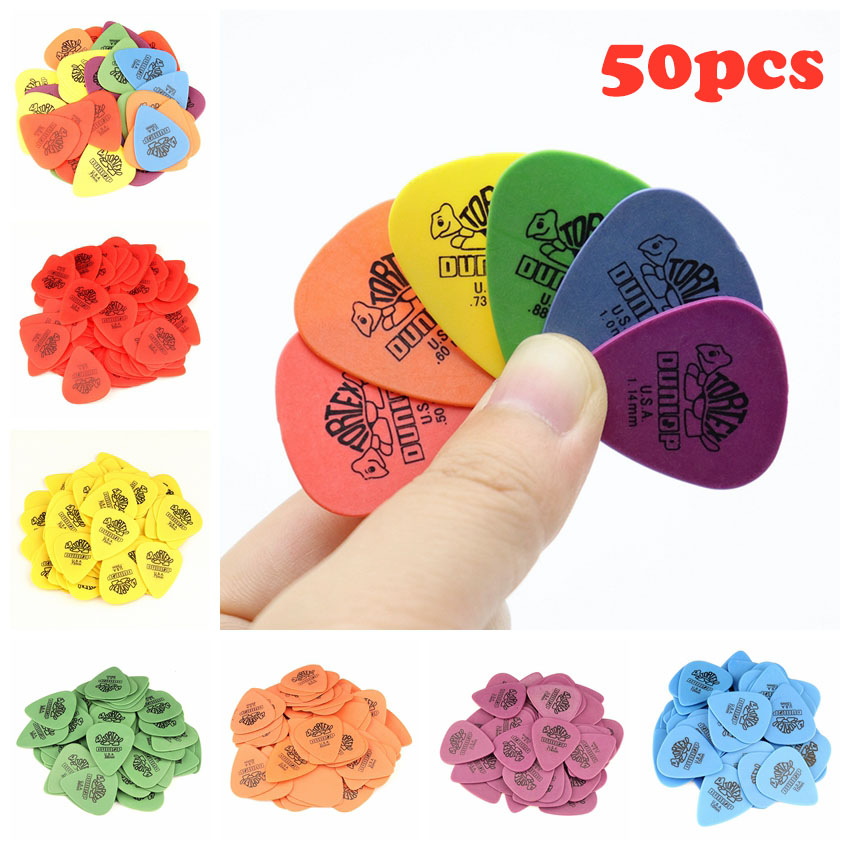50pcs Dunlop Guitar Picks Elec - Electric Guitar Pick Pack 评论和价格