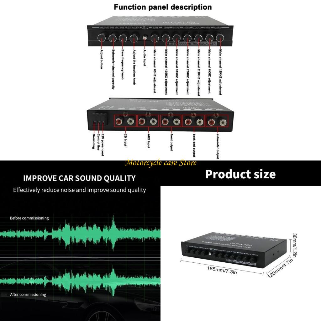Innovative 7 Band Car Stereo E - Audio Music Equalizer 评论和价格
