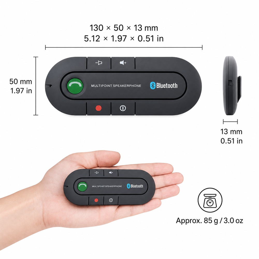 Bluetooth 4.1 Car Speakerphone - Audio Music Car 评论和价格