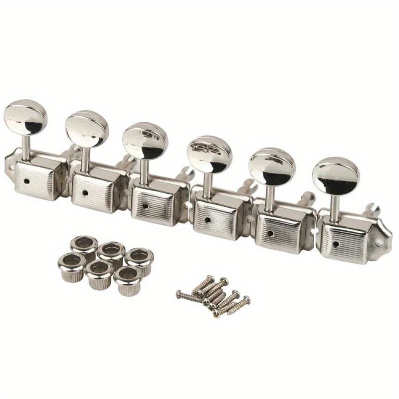 One Set of 6-in-line 6R Nickel - Guitar Tuner Clip 评论和价格